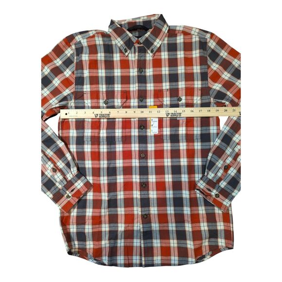 Carhartt NWT Loose Fit Midweight Chambray Long Sleeve Shirt Men’s SMALL 104910 - Picture 8 of 9